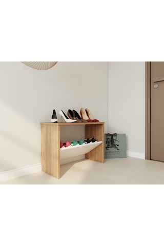 Erine Ayakkabı Dolabı Açık Kahverengi