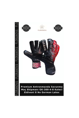 Premium Antrenmanda Savunma Maç Ekipmanı Gk-300-4-8 Kaleci Eldiveni 8 No German Latex Çok Renkli