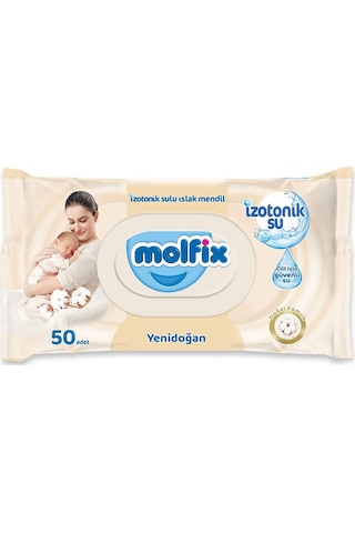 Molfix Yenidoğan Izotonik Sulu Mendil 12'Li Fırsat Paketi 600'Lü