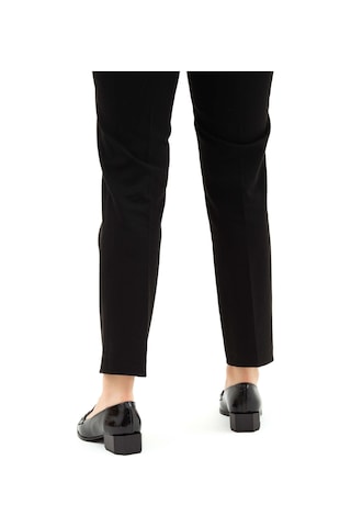 Tamer Tanca Kadın Hakiki Deri Siyah Rugan Loafer Ayakkabı 923 442 Bn Ayk Sk22/23 Sıyah Krsk Rgn Siyah