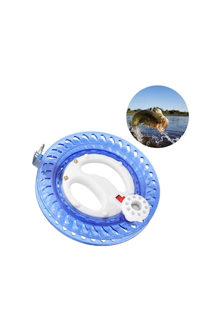 Wezone 22cm Abs Deniz Balıkçılığı Makinası - Korozyona Dayanıklı, Hafif Kutu Desenli, Akıcı Sürükleme - Mavi Kırmızı Düğme Rastgele