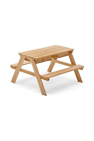 Plum Ahşap Kum Ve Su Piknik Masası Çok Renkli