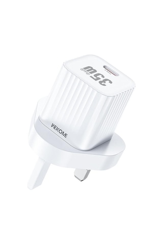 Wk Wp-u13 Cinsuy Hız Pd35w Tip-c Hızlı Şarj Cihazı, Fiş: İngiltere Fiş Beyaz Beyaz