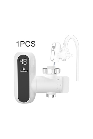 Maoyaya Suntek Anında Sıcak Su Musluğu - Beyaz, Kahve Tasarım Beyaz