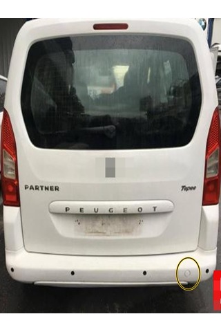 7414zh Arka Tampon Çeki Kapak Partner Tepee - Berlıngo