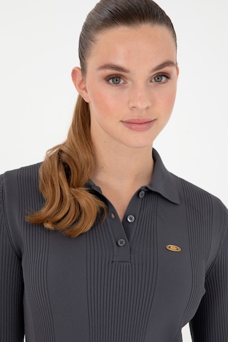 U.S. Polo Assn. Kadın Antrasit Polo Yaka Kazak 50297087-VR006