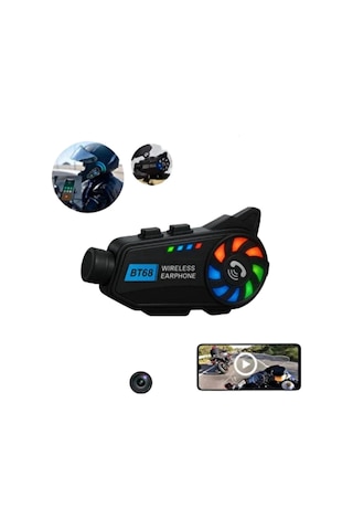 Mey İthalat Motosiklet Kask Kamera Sistemi Gece Görüş Destekli Bluetooth Ve Uzun Pil 56722015