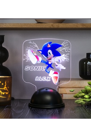 Kirpi Sonic, Çocuk Odası Süper Sonic Hediyesi İsimli Led Lamba