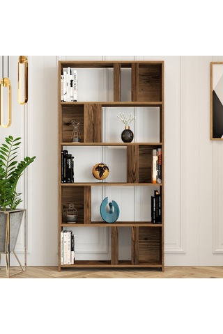 Variant Lima Çalışma Masası Ve Kitaplık Takımı - Ceviz / Ceviz