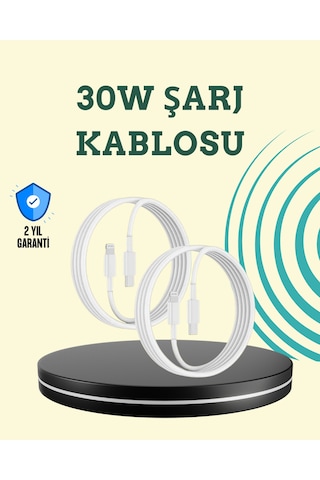 Aşırı Şarj Ve Pil Koruması İle Akıllı Çipli Lightning Kablo 1.2m -