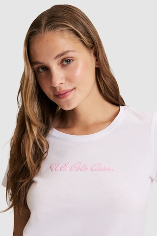 U.S. Polo Assn. U.s. Polo Assn. Kadın Beyaz Tişört Basic 50323450-vr013
