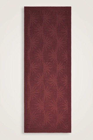 İmannooor Güneş Doğarken Bordo Shiny Jakar Şal 70x200