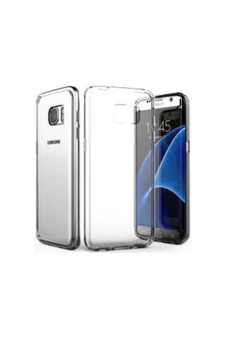 Galaxy S7 Edge Kılıf Zore Süper Silikon Renksiz