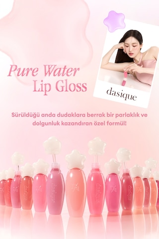 Dasique Pure Water Lip Gloss 02 Bare Pomelo