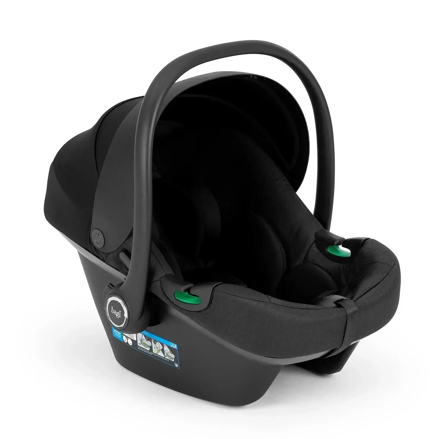 Bagi Taxi Tek Elle Katlanabilir Ultra Hafif Travel Sistem Bebek Arabası + Capsule I-size Oto Koltuğu 0-13 Kg Black