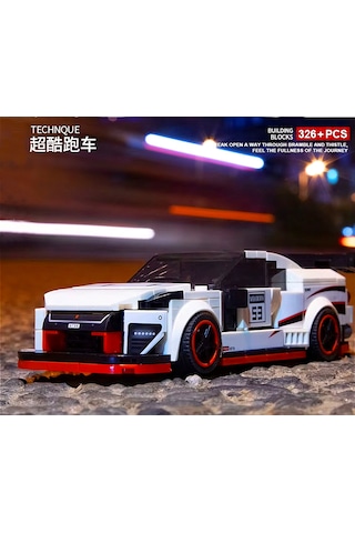 Teknik Nissan Gtr R35 Lego Araba Porsche Araba Yapı Blok Nissan Gt-r Oyuncak Araba - 326 Parça
