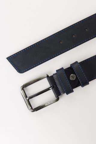 AC&Co / Altınyıldız Classics Erkek Lacı Casual Suni Deri Kemer Lacivert