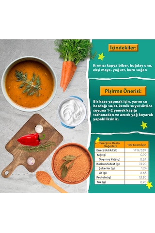 Tuzsuz Kırmızı Tarhana 200 Gram