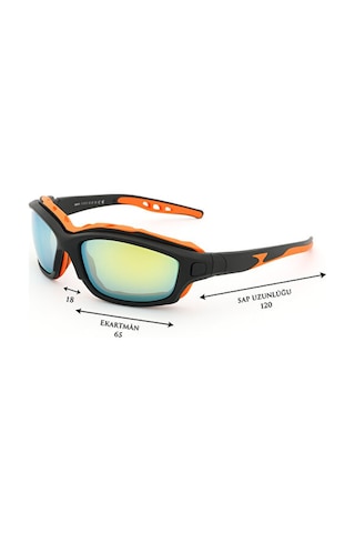 Esrada Kayak Gözlüğü Antifog Ventilli Uv Korumalı Güneş Kar Gözlük Turuncu Mavi Aynalı Cam Snowboard Sporu 05 Turuncu