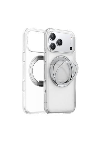 Torras Apple iPhone 17 Pro / 18 Pro Uyumlu O Stand R Fitness Serisi Magsafe Kılıf Şeffaf