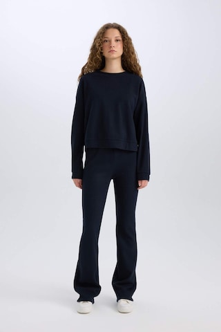 DeFacto 2'li Takım Basic Düz Bisiklet Yaka Üst Esnek Belli Uzun Alt E3841AXNSNV241 Lacivert