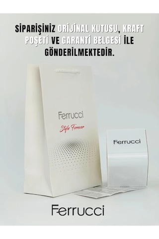 Ferrucci Gold Renk Jübile Kordon Çelik Kadın Kol Saati Gold
