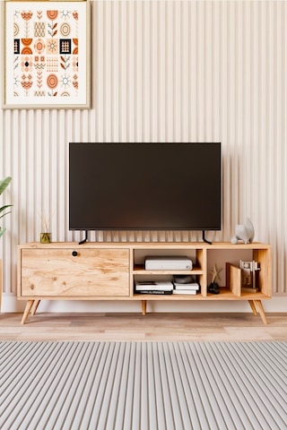 Lena Tv Sehpası, Tv Standı, Televizyon Ünitesi Atlantik Çam