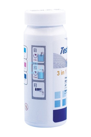 Pazly 50 Adet Havuz Spor Salonu Su Kalitesi Test Stripleri Ph Klor Brom Alkali Ölçümü