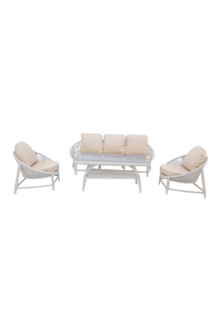 Marise Üçlü Rattan Bahçe Oturma Grubu 3+1+1+sehpalı Bahçe Takımı