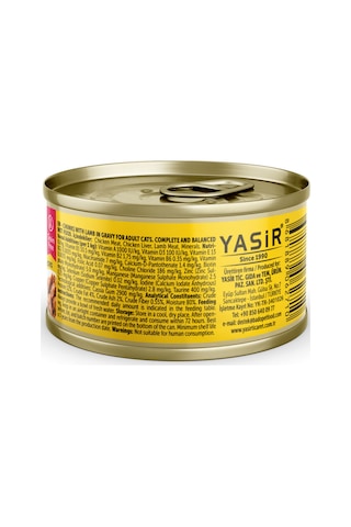 Bado Gurme Yaş Yetişkin Kedi Maması Kuzu Etli 85 Gr 36 Adet