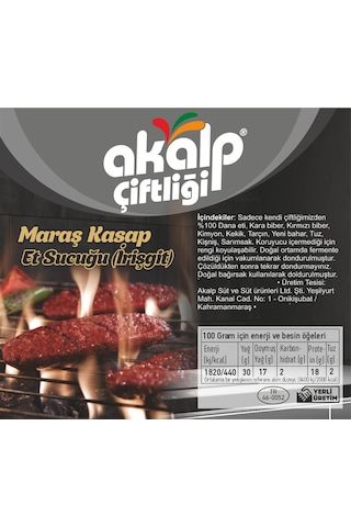 Akalp Çiftliği Maraş Kasap Et Sucuğu 1 KG