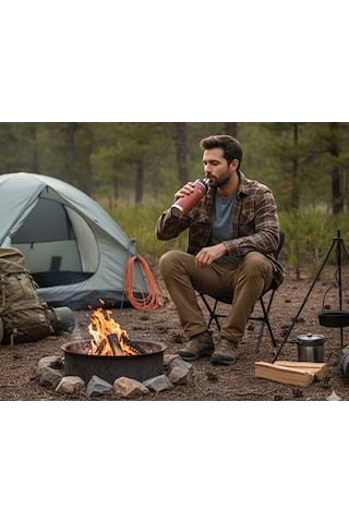 Thermos Icon Is233 0,94l Pıpetlı Termos Saddle Pipetli Termos Is233-023105 Kahverengi Kahverengi