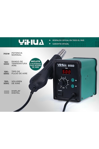 Yihua 858d Sıcak Havya İstasyonu