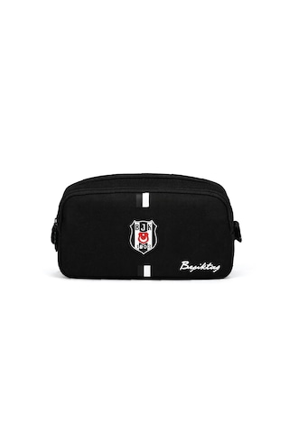 Beşiktaş Lisanslı Kanvas Kalemlik - Siyah Beyaz Çizgili 2 Bölmeli Kalem Çantası Beşiktaş Lisanslı Kanvas Kalemlik - Siyah Beyaz Çizgili 2 Bölmeli Kalem Çantası