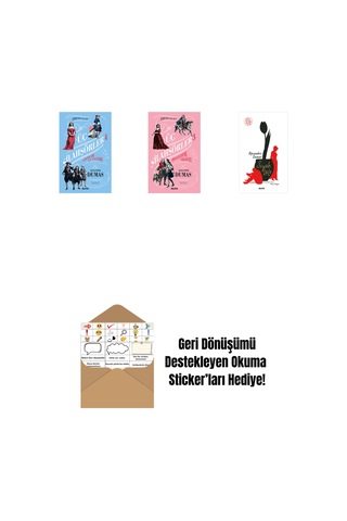 Üç Silahşörler 4 - Louise De La Valliere + Üç Silahşörler 3 - Bragelonne Vikontu + Siyah Lale + Okuma Sticker'ları