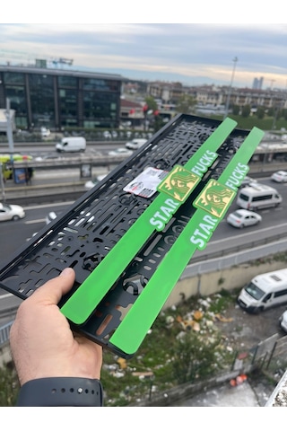 Star Fucks Özel Tasarım Lüks Pleksi Plakalık 2 Adet 2 Adet Plakalık