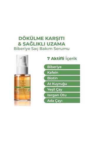 Yoon Vegan Biberiye Saç Bakım Serumu - Saç Dökülme Karşıtı, Hızlı Saç Uzatan, Sülfat, Paraben Ve Silikon İçermeyen, 7 Doğal Aktif İçerikli, Besleyici Ve Güçlendirici Saç Ve Saç Derisi Serumu 50ml