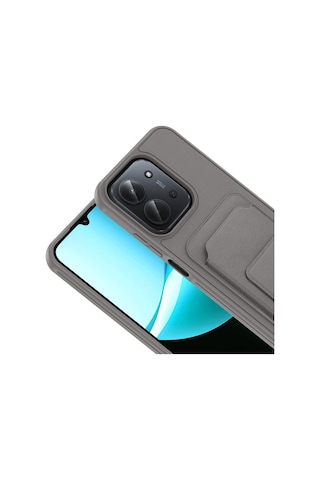 Redmi Note 15 Pro Kılıf Deri Dokulu Ve Kartlıklı Bikart Tpu Premium Kapak Siyah