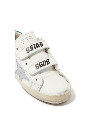 Golden Goose Çocuklar Için Eski Okul Deri Spor Ayakkabıları Beyaz