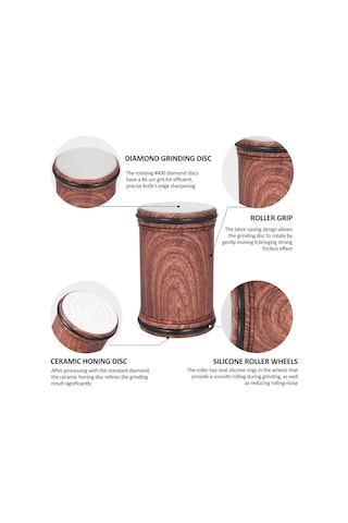 Padalink "elmas Ve Seramik Diskli Profesyonel Bıçak Bileyici - 15/20 Derece Açılı Manyetik Taban İle Tüm Bıçaklar İçin"