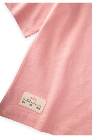 Cigit Düşük Kol T-shirt Takım 5-12 Yaş Pembe