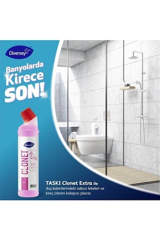 Diversey Taski Clonet Extra Kireç Çözücü ve Banyo Temizleyicisi 3 x 750 ML