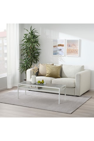 Ikea Knardrup El Dokuması Halı 133 X 195 Cm Açık Gri Açik Gri