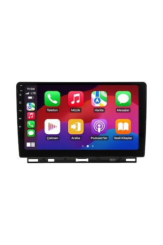 Renault Captur 2020-2023 Android Multimedya Carplay Android Auto Navigasyon Kameralı 4gb Ram 64gb 9"