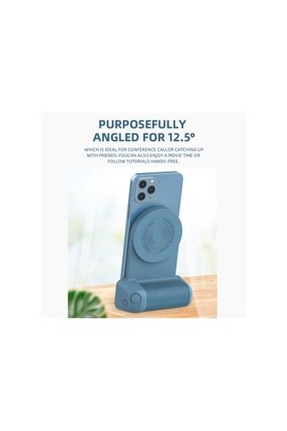 Honmex Mavi Bluetooth Telefon Tutucu - Manyetik Tutma, Kaymaz Dizayn, 200mah Dahili Pil Temel Model