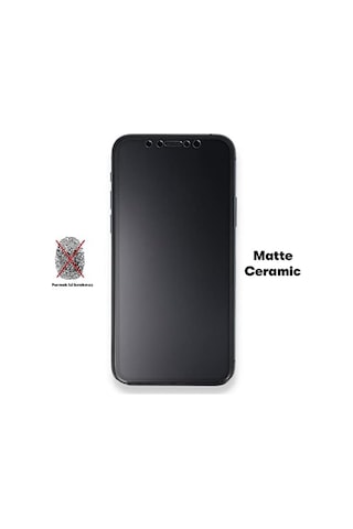 İphone 8 Plus Ekran Koruyucu Mat Seramik Ekranı Tam Kaplayan - Siyah