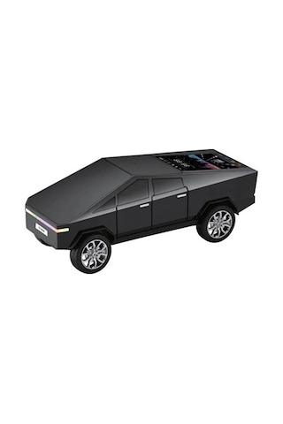 Bfs D68 Cyber Model Araba Tasarımlı Bluetooth Hoparlör 15w Güçlü Ses Rgb Led /tws/usb Siyah