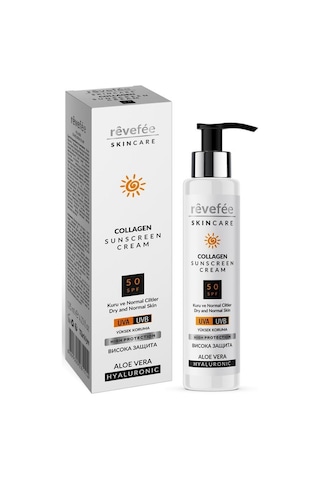 Skincare Kuru Ve Normal Ciltler Için 125 Ml Güneş Kremi Kolajen&aloe Vera&hyalüronik Asit
