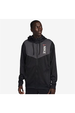 Nike Sportswear Hybrid Full-zip Hoodie Erkek Sweatshirt Siyah