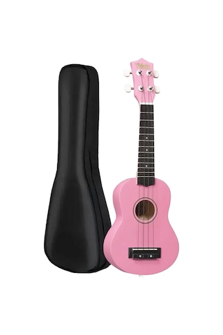 Midex UKX-901PK Pembe Soprano Ukulele (Askı Çanta Metod Pena)